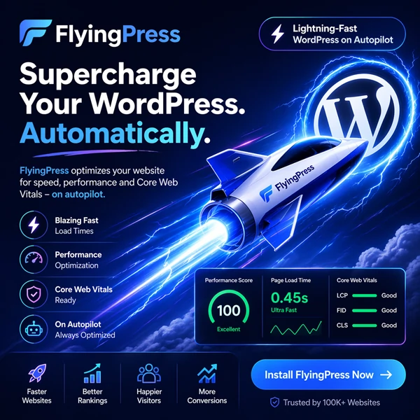 Improve core web vitals wordpress plugin flyingpress