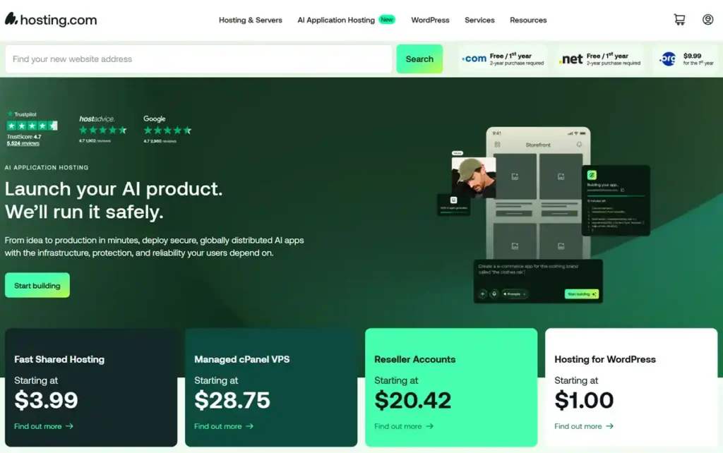Affordable web hosting services with free migration