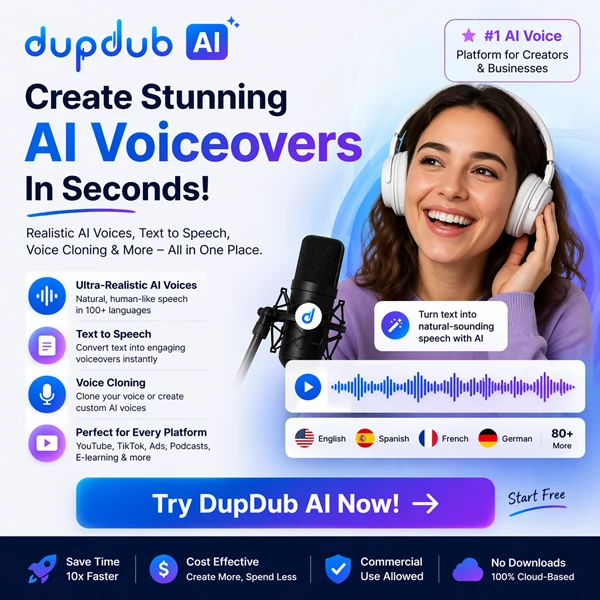 Dupdub AI Tools: Social Media Content Creation Software
