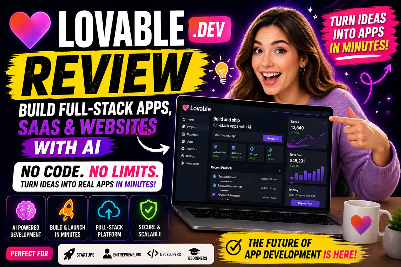 Lovable Review 2026: Build Full-Stack Apps, SaaS & Websites with AI in Minutes (No Code)