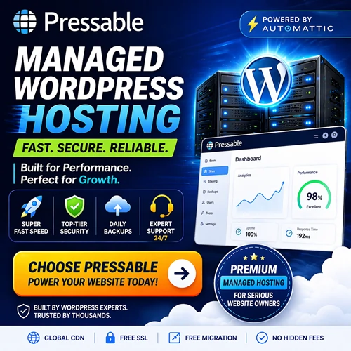 Buy pressable managed wordpress hosting for business growth