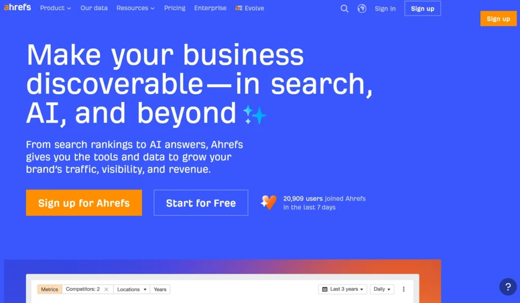 Ahrefs - AI Marketing Platform Powered by Big Data