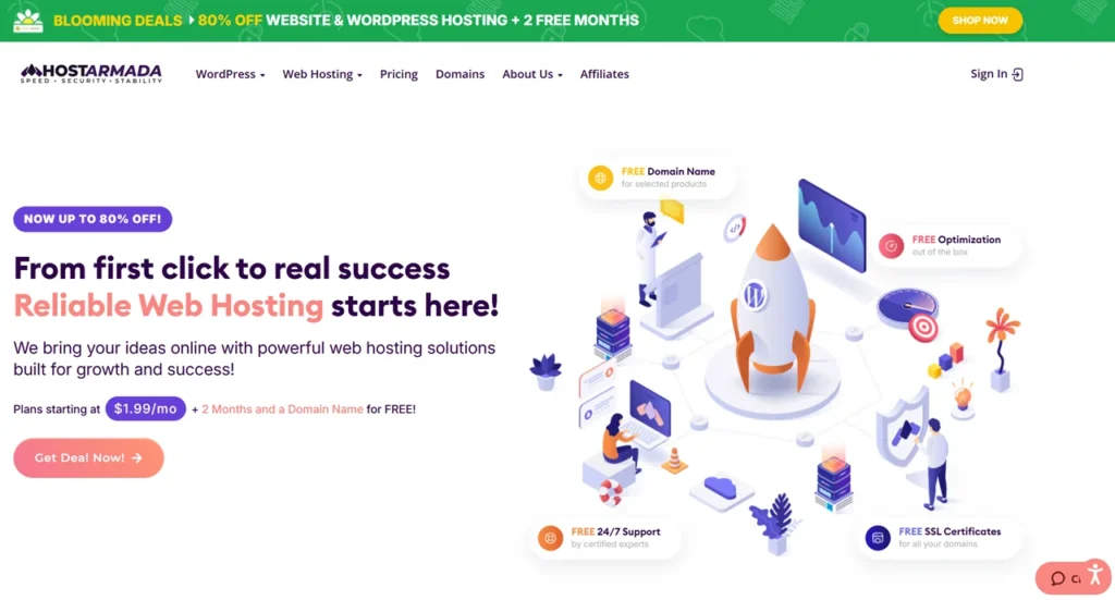 HostArmada For Small Business Websites