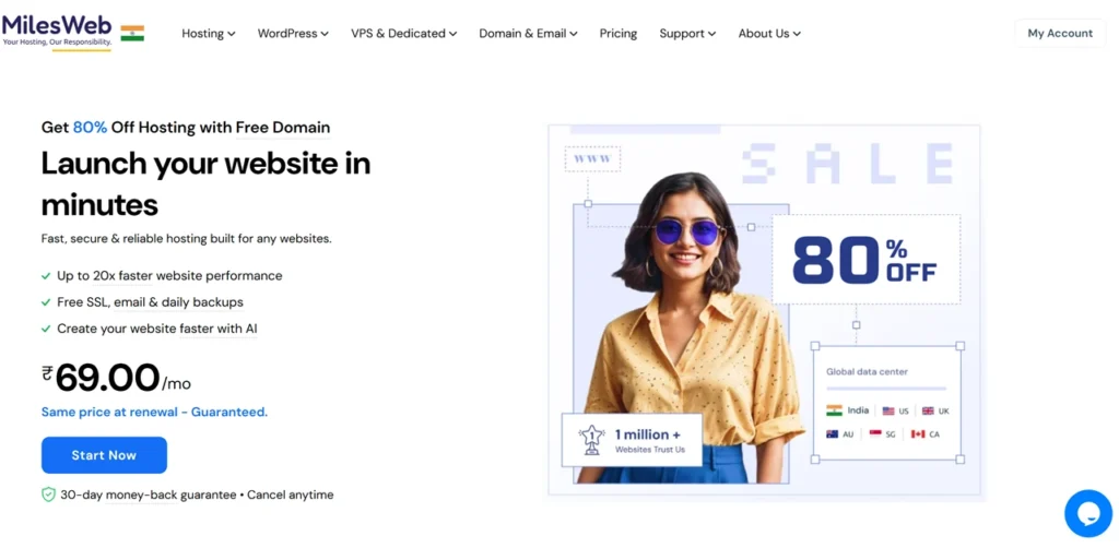 MilesWeb Shared Hosting Review