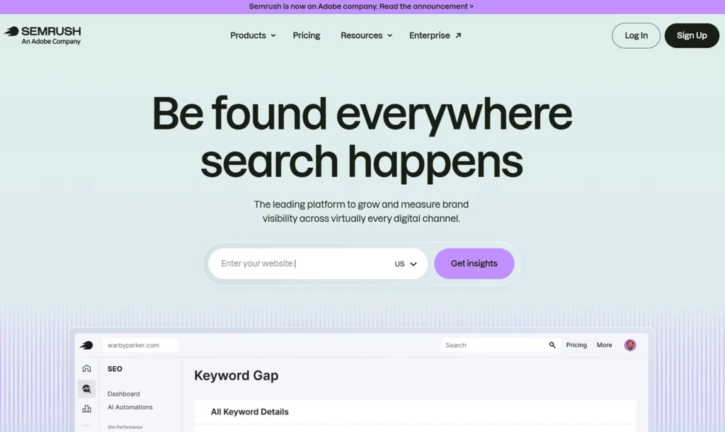 Semrush : Your Unfair Advantage for Growing Brand Visibility