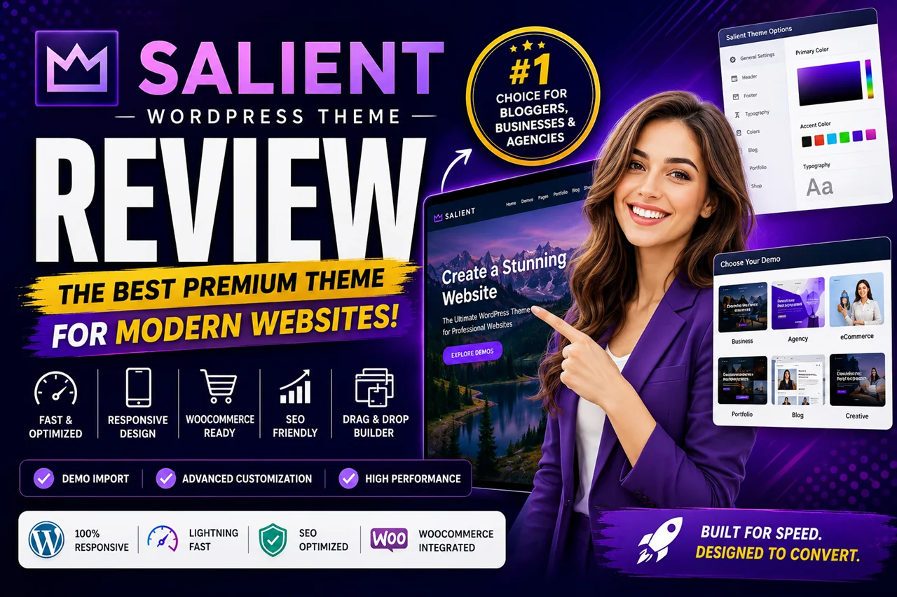 Salient WordPress Theme Review – Fast Loading, Responsive & High Converting WP Theme 2026