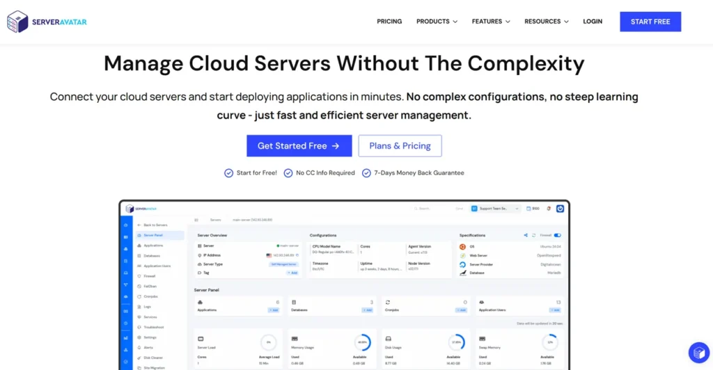ServerAvatar Server Management Tool