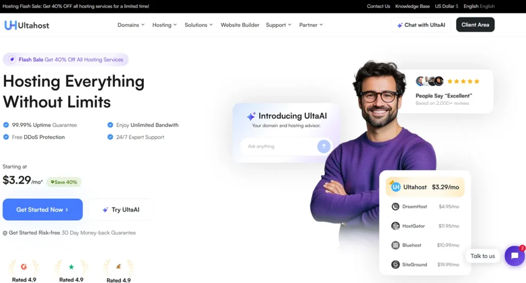 UltaHost Performance Review