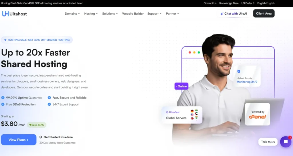 UltaHost Hosting Plans Review