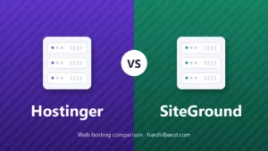 Hostinger vs SiteGround web hosting comparison